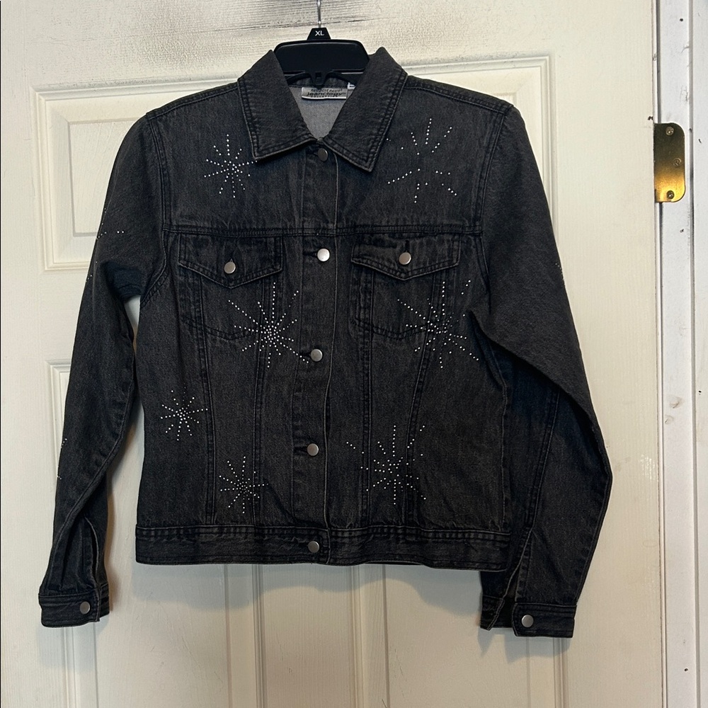 Newport News Jeanology Collection Denim Jacket Size 8